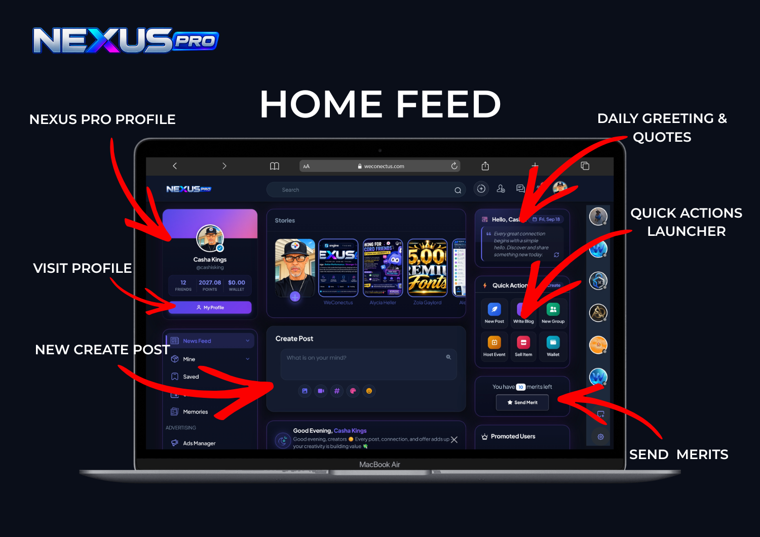 Sngine Combined Timeline & Messenger – Flutter Social Networking App (Android & iOS) Screenshot 2