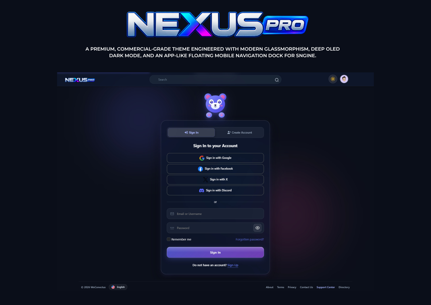 Sngine Combined Timeline & Messenger – Flutter Social Networking App (Android & iOS) Screenshot 1