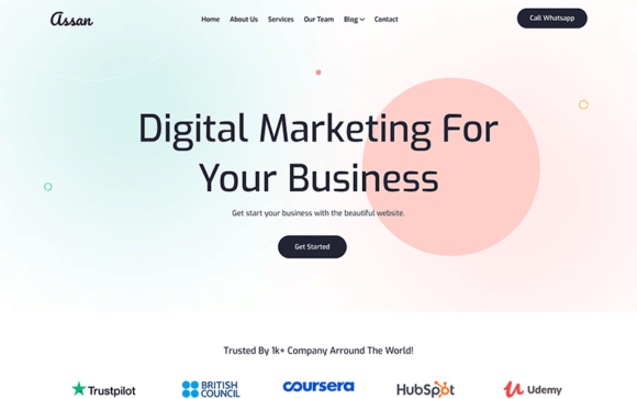Assan - Digital Agency WordPress Theme