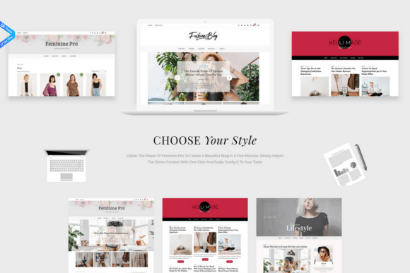 Feminine WordPress Theme