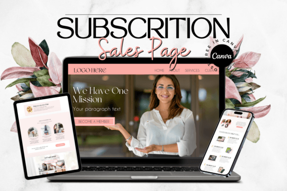 Membership Subscription Website Template