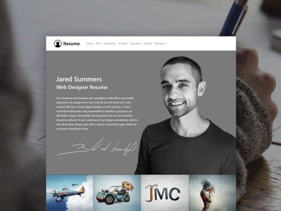 Resume & CV WordPress Theme
