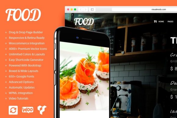 Food - Restaurant WordPress Theme